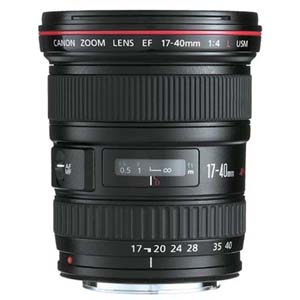 Canon EF 17-40mm f/4L USM Autofocus 35mm zoom lens