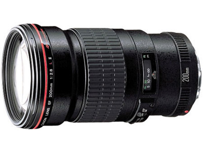 Canon EF 200mm f/2.8L II USM Autofocus 35mm lens
