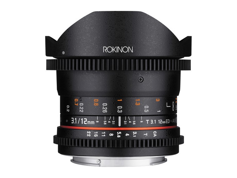 Rokinon 12mm T3.1 ED AS IF Cine DS Fisheye Lens for Canon EF Mount