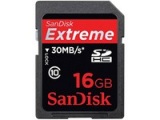 Sandisk 16GB Extreme SDHC Memory Card