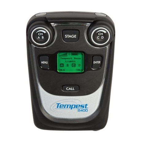 Clear-Com Tempest 2400 2-CH Wireless Intercom (4 Belt Packs)