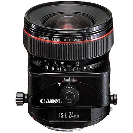 Canon TS-E 24mm f/3.5L tilt/shift manual focus lens