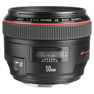 Canon EF 50mm f/1.2L USM 35mm lens