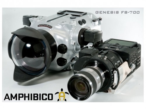 Amphibico Genesis FS700 housing and Sony NEX-FS700U camera