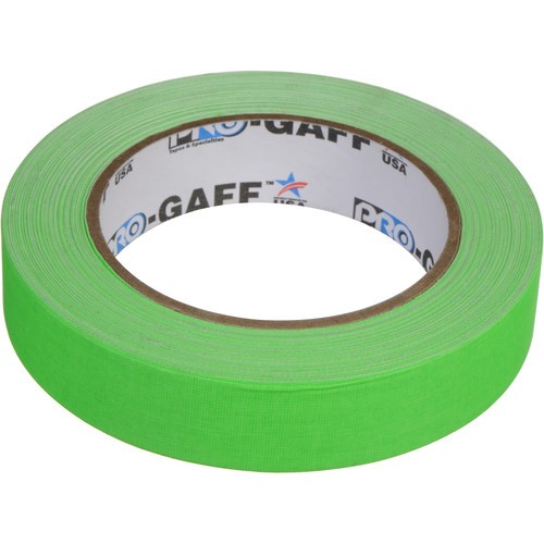 Tape, Gaffer's Tape, 1" Fluorescent Green