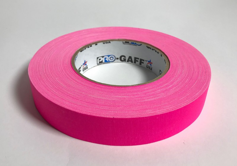 Tape, Gaffer's Tape, 1" Fluorescent Pink
