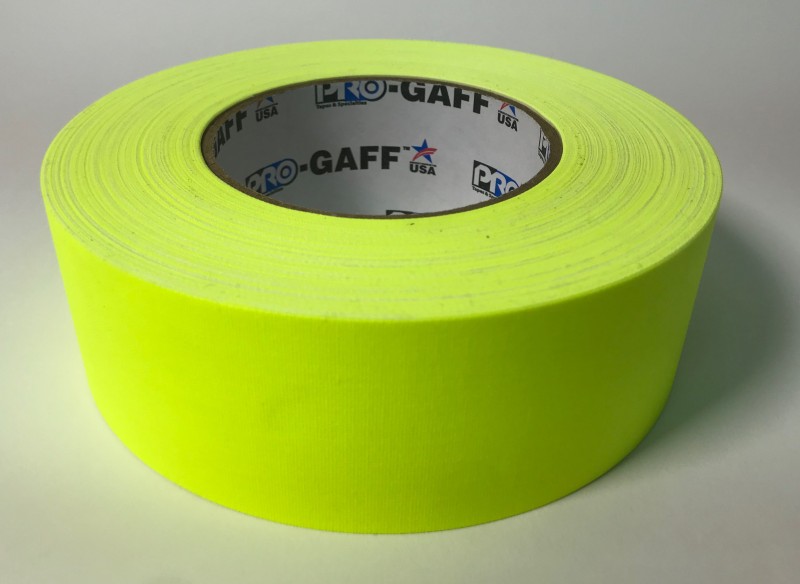 Tape, Gaffer's Tape, 2" Fluorescent Yellow