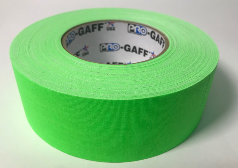 Tape, Gaffer's Tape, 2" Fluorescent Green