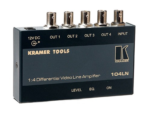 Kramer 104LN 1x4 Composite Video Line Amplifier