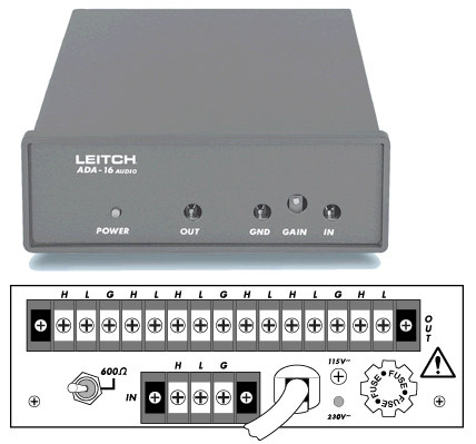 Leitch 1x6 Audio Distribution Amplifier (DA)