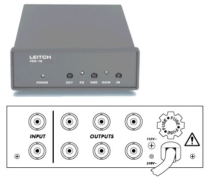 Leitch 1x6 Video Distribution Amplifier (DA)