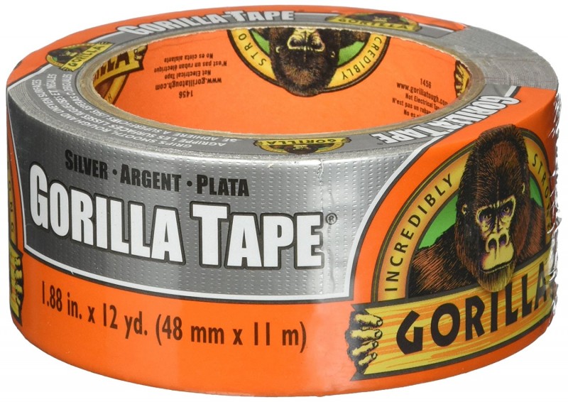 Silver Gorilla Tape, 1.88" x 12 yards