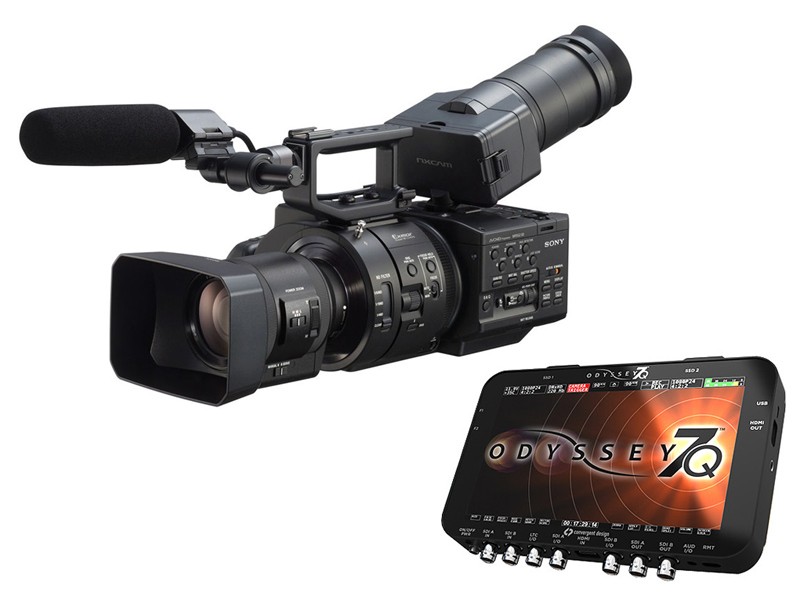 Sony NEX-FS700UK 4K Camcorder, 18-200mm Lens, Odyssey 7Q